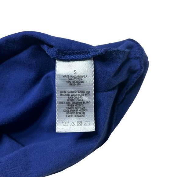 Aeropostale Shirt Mens Small Navy Blue Patriotic Short Sleeve Crew Neck - Picture 8 of 8